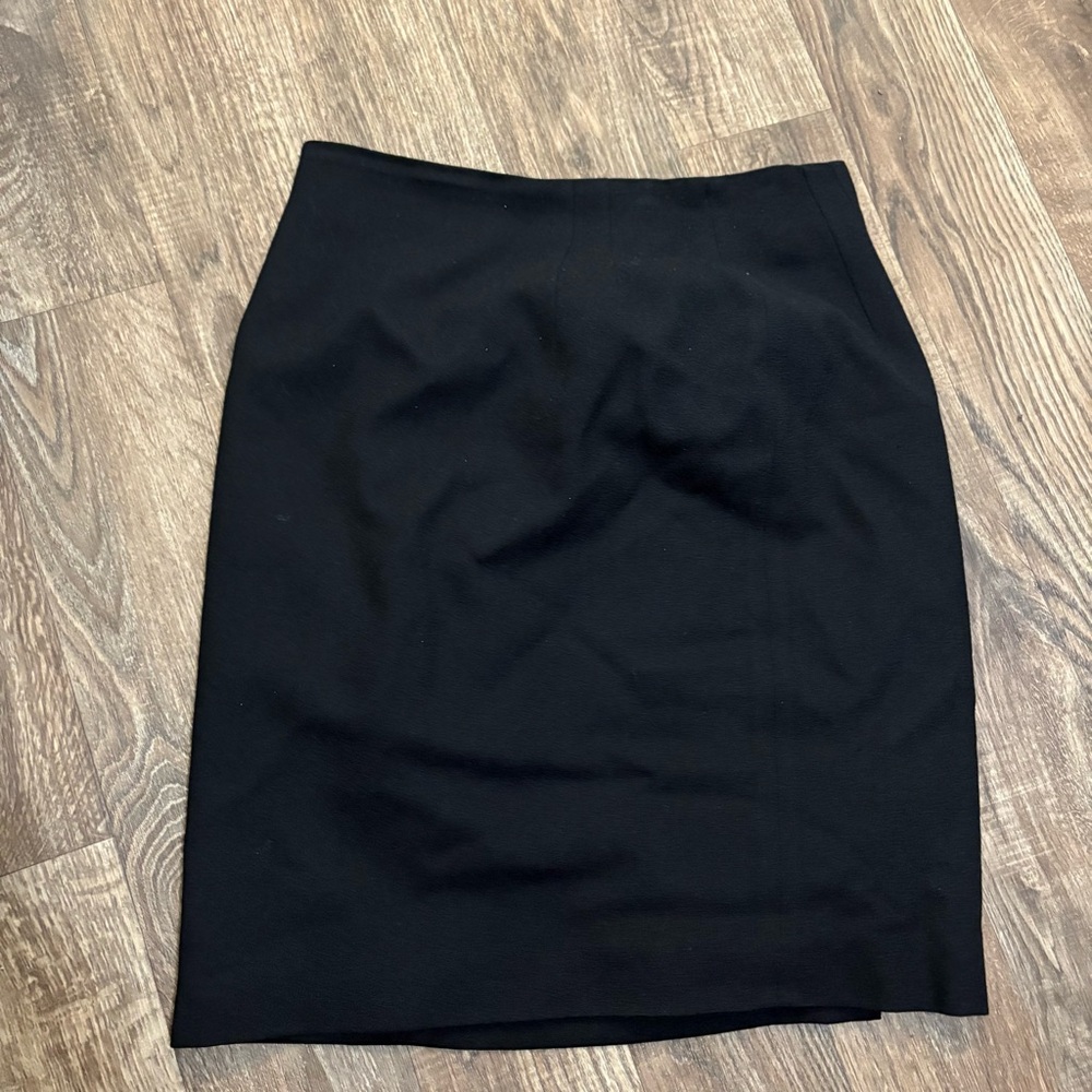 Jones New York Elegant Wool Black Pencil Skirt Size 12